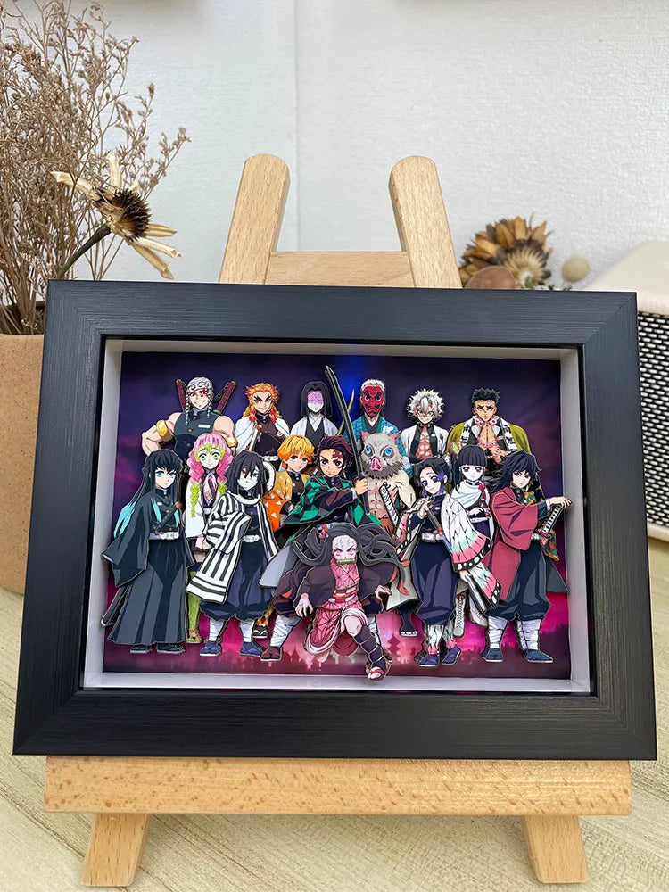 Demon Slayer 3D Shadow Box Design A