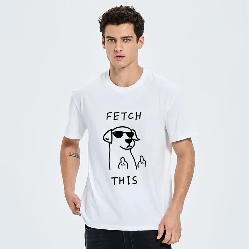 Grab This Sunglasses Dog T-Shirt - Back