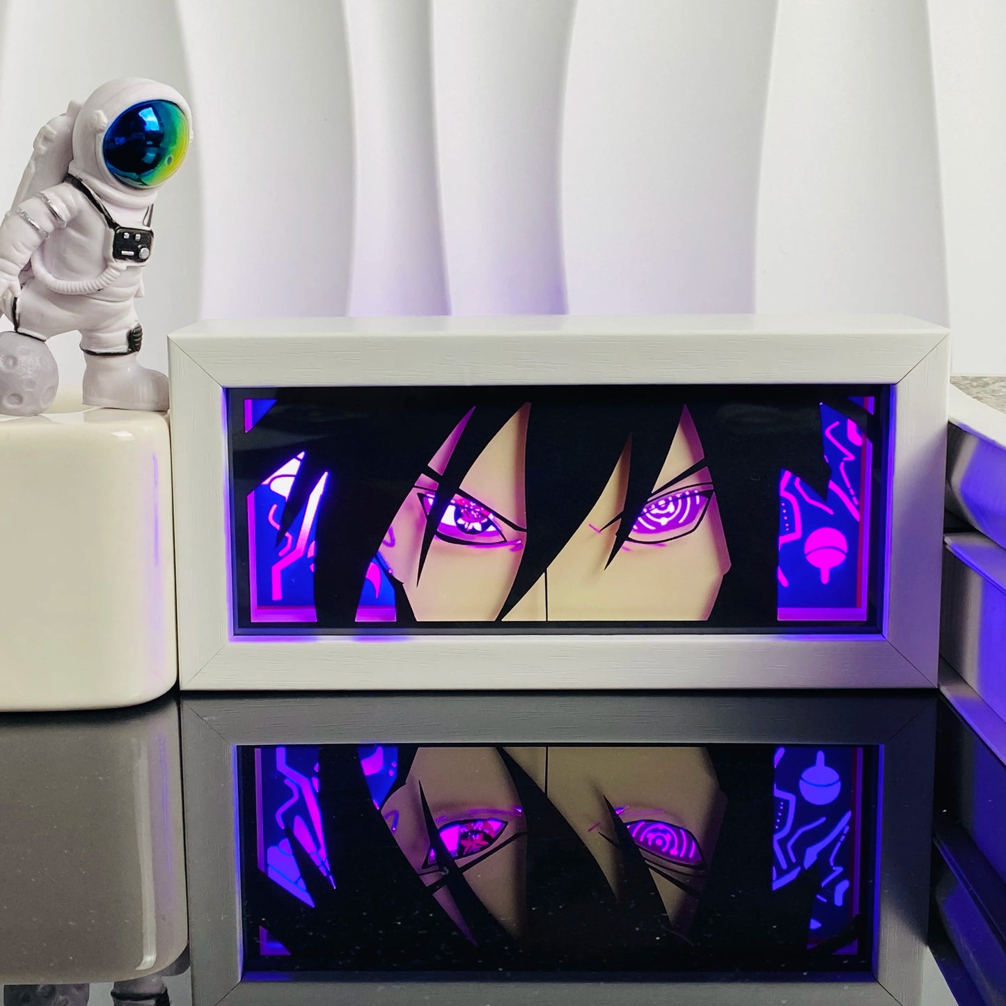 Sasuke Uchiha LED Light Box | 3D Anime Night Light – Naruto Gift UK