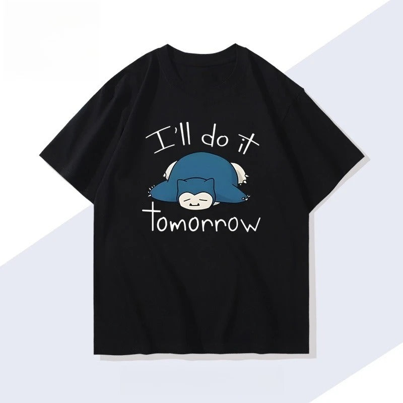 Snorlax I'll Do It Tomorrow T-Shirt