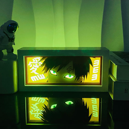 Gaara LED Light Box | 3D Anime Night Light – Naruto Gift UK