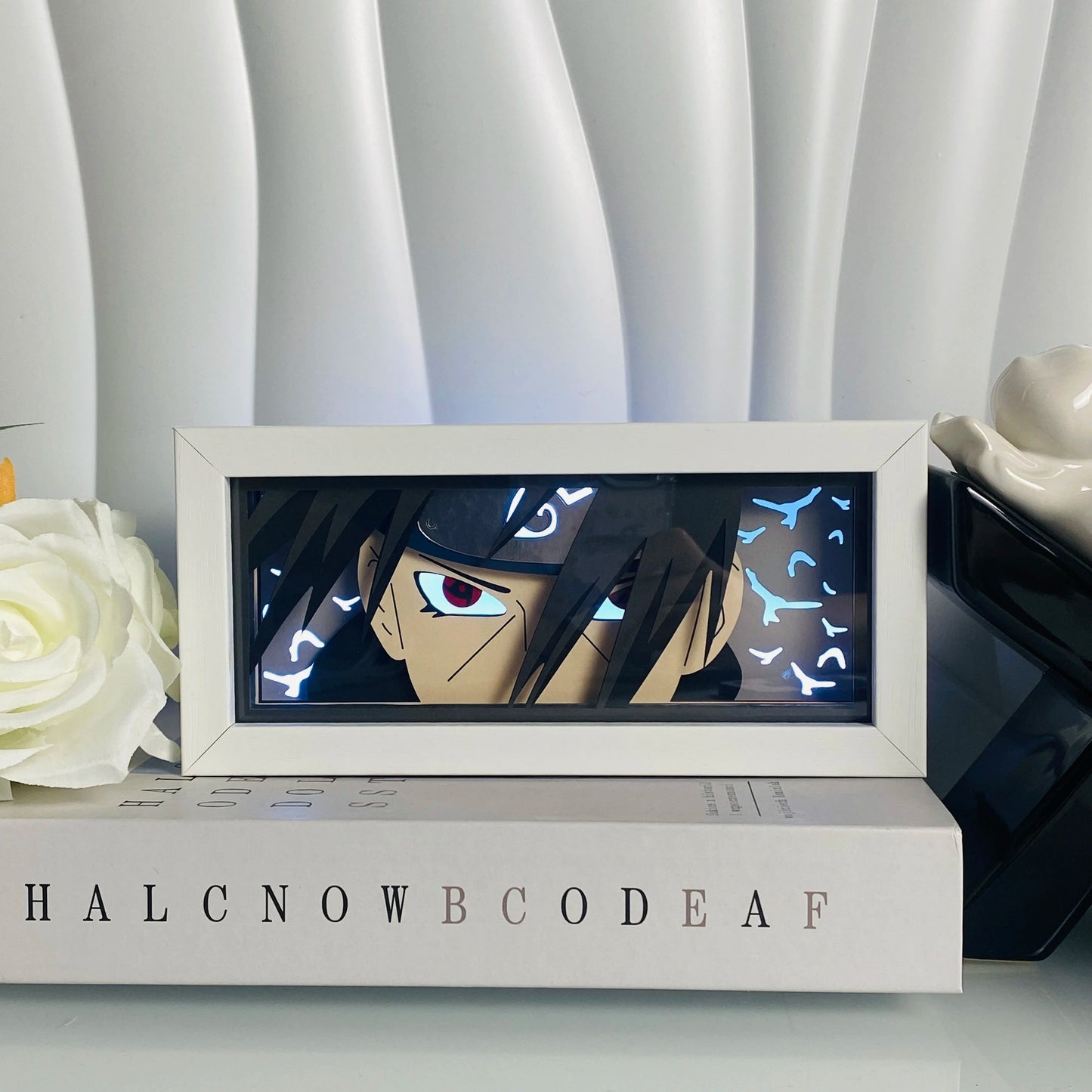 Itachi Uchiha LED Light Box | 3D Anime Night Light – Naruto Gift UK