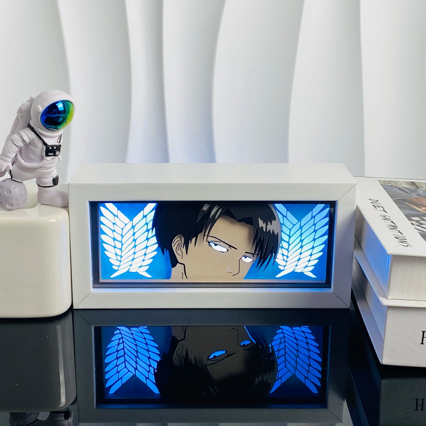Levi Ackerman LED Light Box | 3D Anime Night Light – Attack on Titan Gift UK
