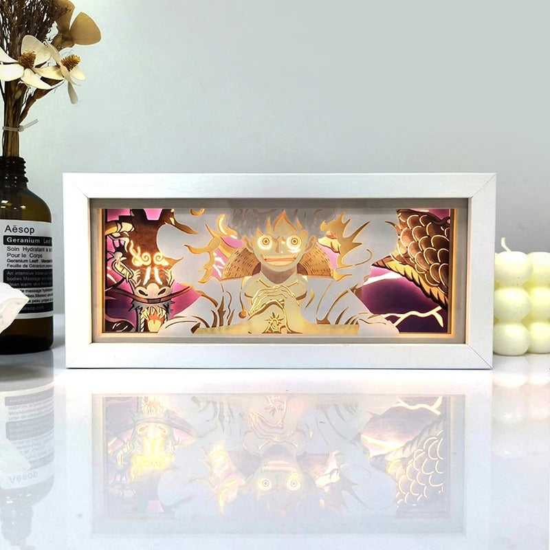 Monkey D. Luffy LED Light Box | 3D Anime Night Light – One Piece Gift UK