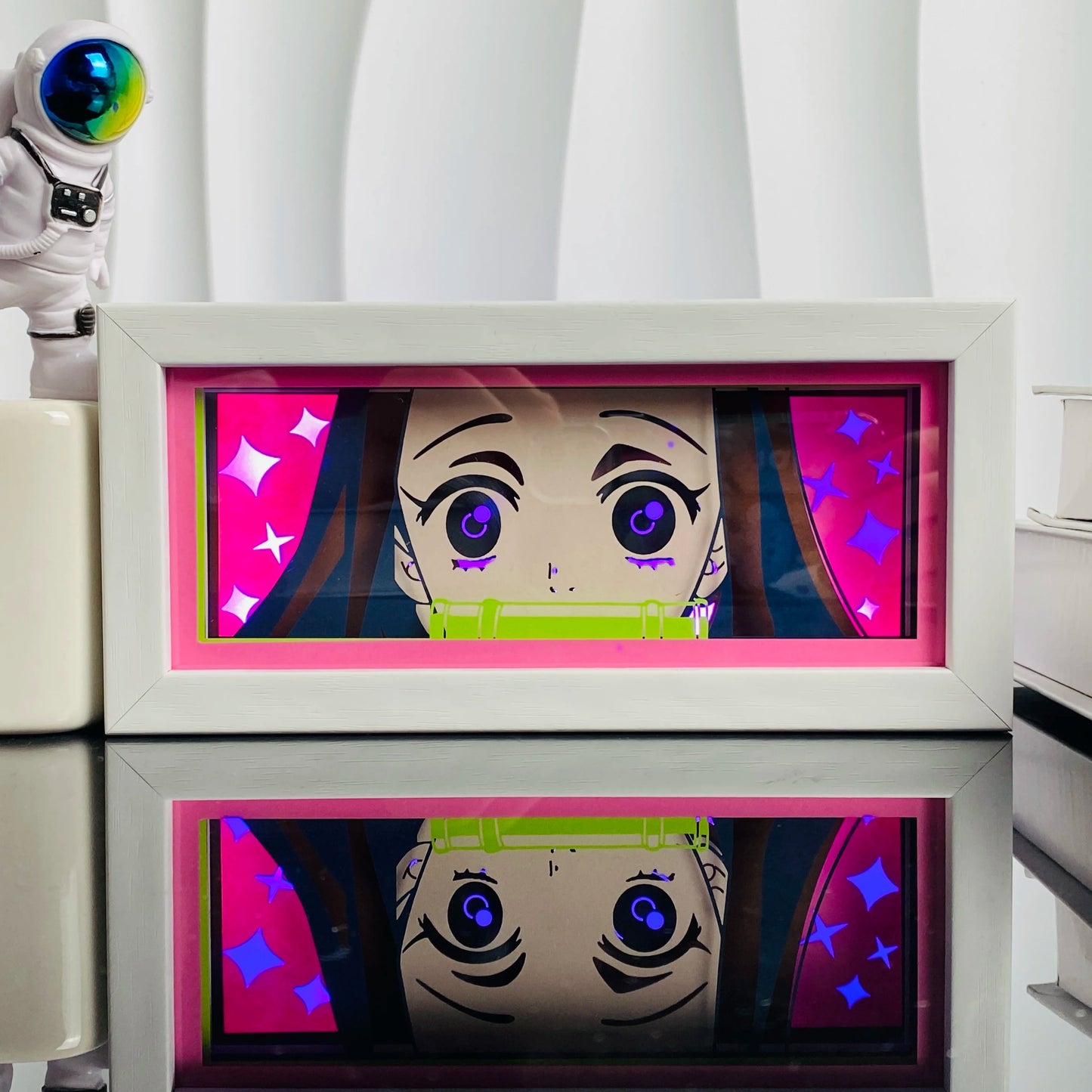 Nezuko Kamado LED Light Box | 3D Anime Night Light – Demon Slayer Gift UK