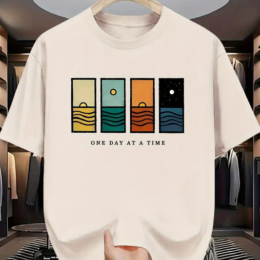 One Day At A Time T-Shirt - Beige