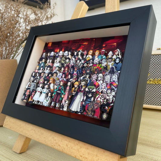 Demon Slayer 3D Shadow Box Design B
