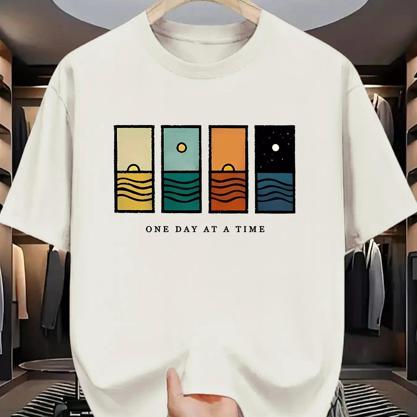 One Day At A Time T-Shirt - White