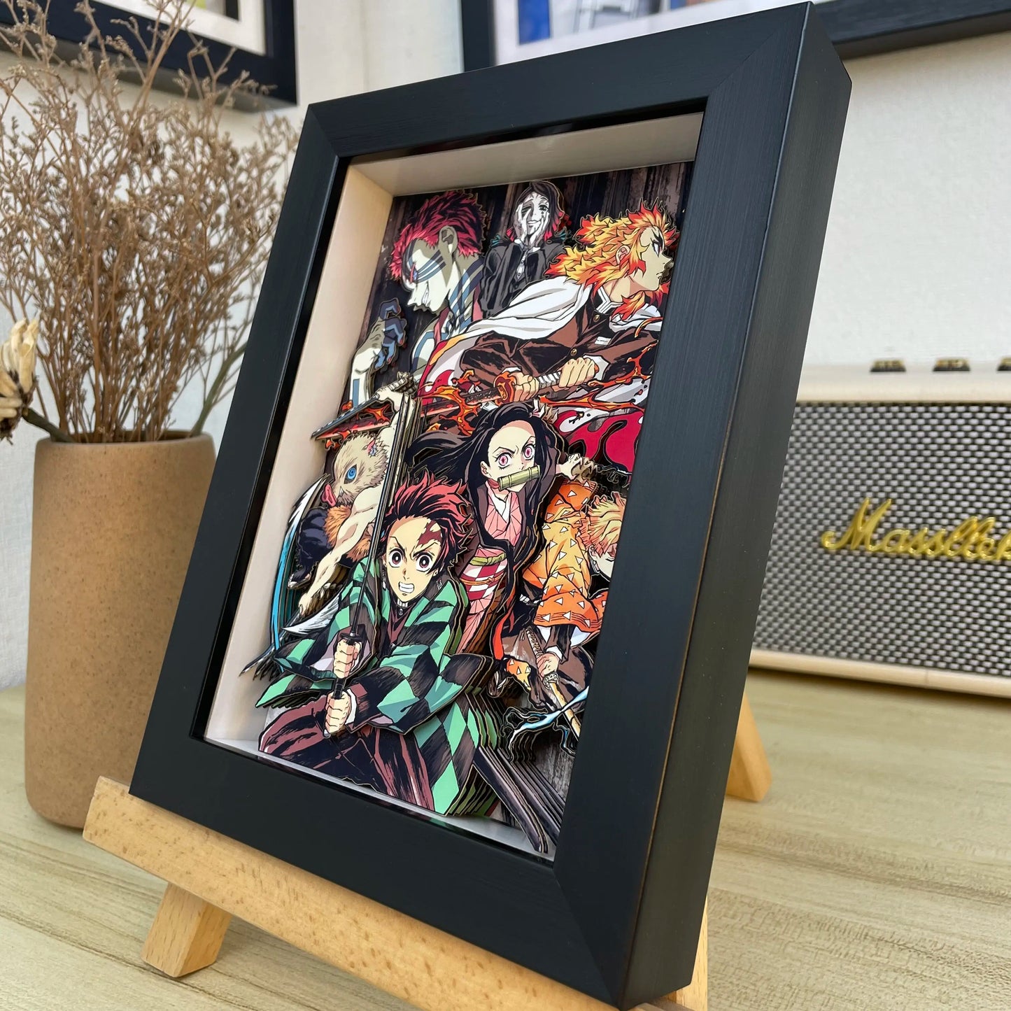 Demon Slayer 3D Shadow Box Design F