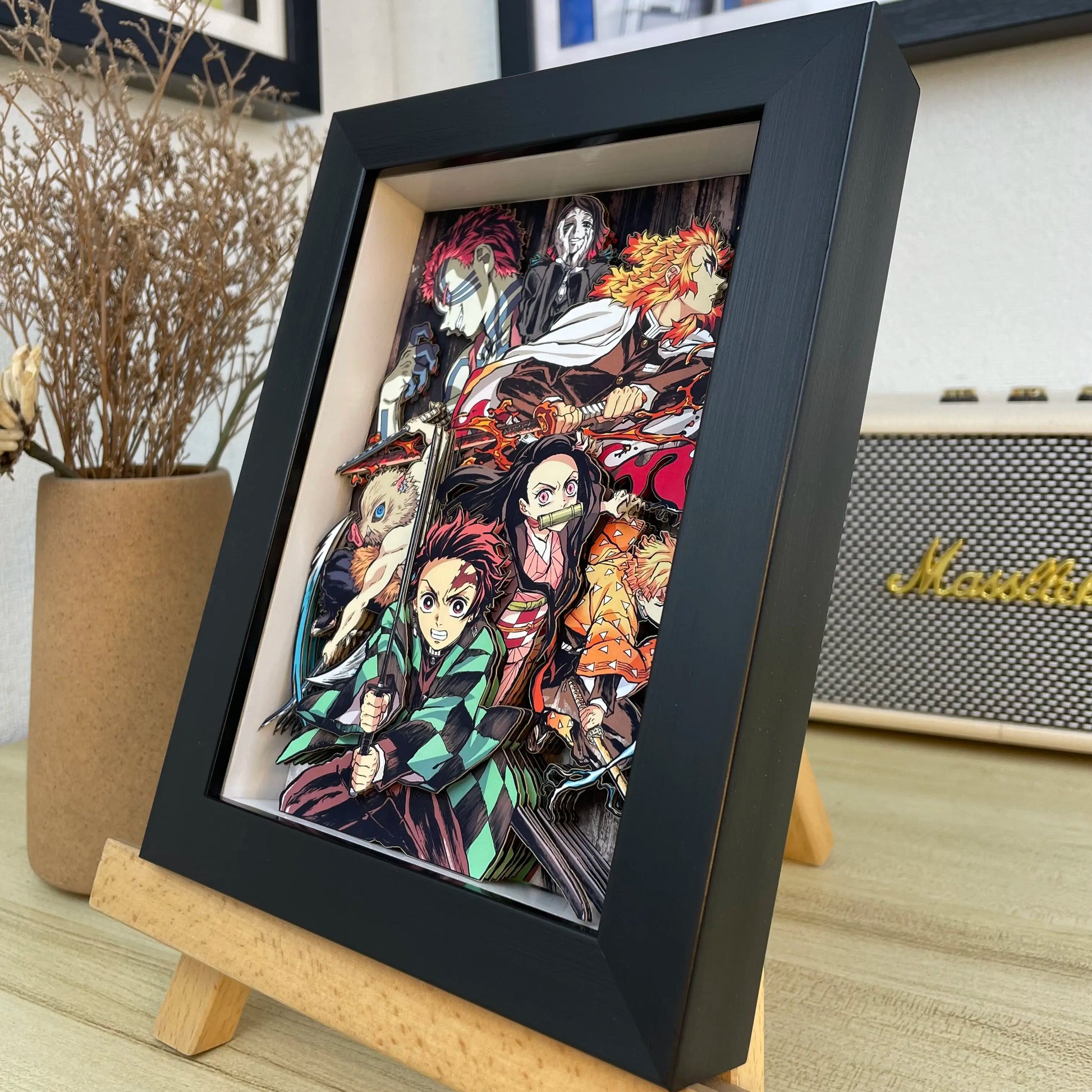Demon Slayer 3D Shadow Box Design F