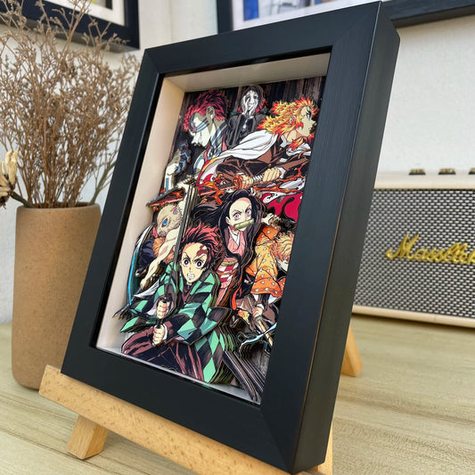 Demon Slayer 3D Shadow Box Design F