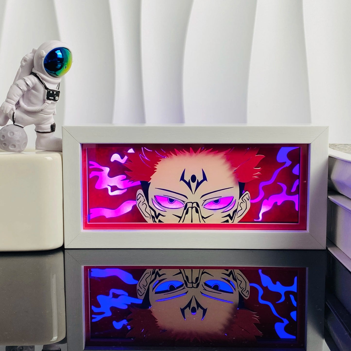 Ryomen Sukuna LED Light Box | 3D Anime Night Light – Jujutsu Kaisen Gift UK