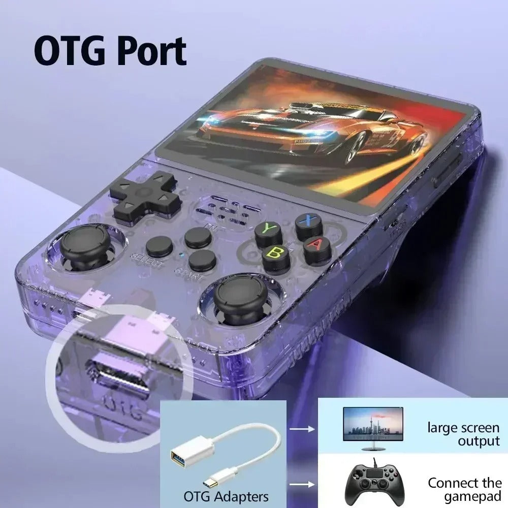 R36S Retro Handheld Game Console | 15,000+ Games, 3.5" IPS Screen – Viral TikTok Gaming Gift