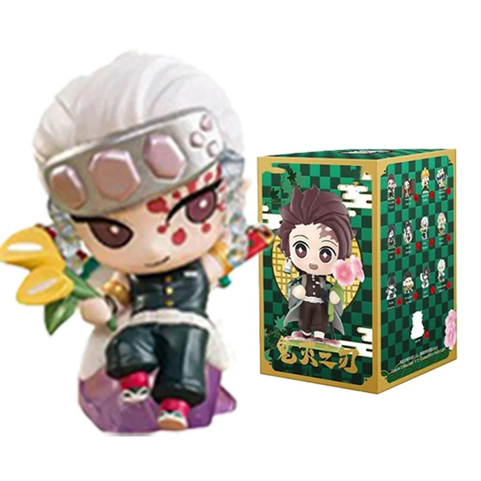 Demon Slayer Blind Box Figure | 10cm PVC Anime Character – Kimetsu no Yaiba Gift
