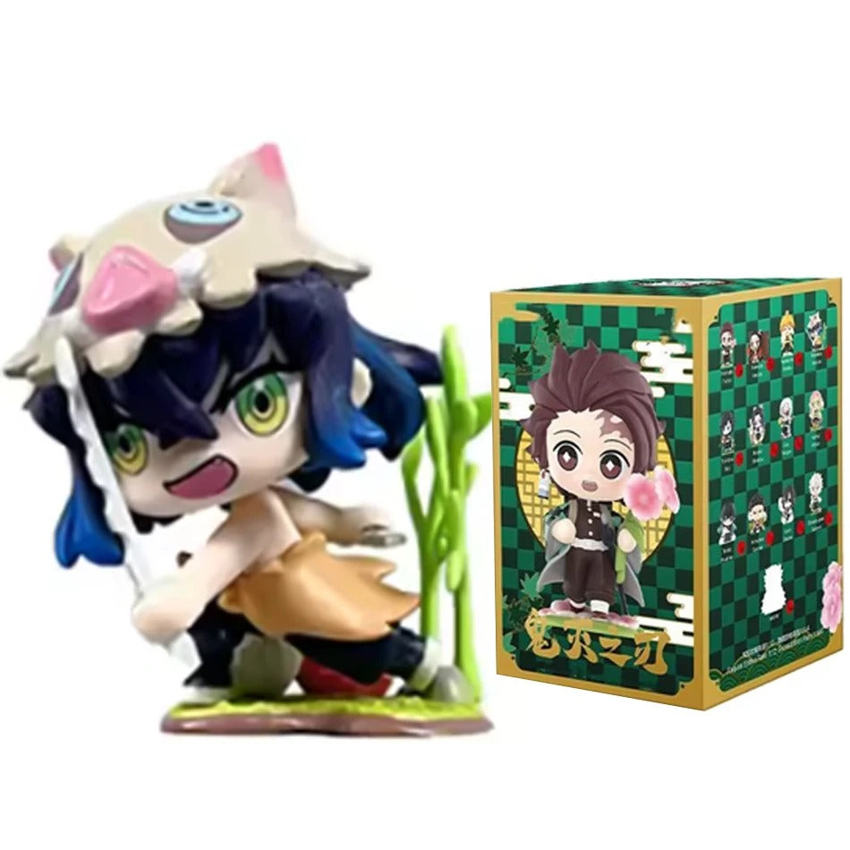Demon Slayer Blind Box Figure | 10cm PVC Anime Character – Kimetsu no Yaiba Gift