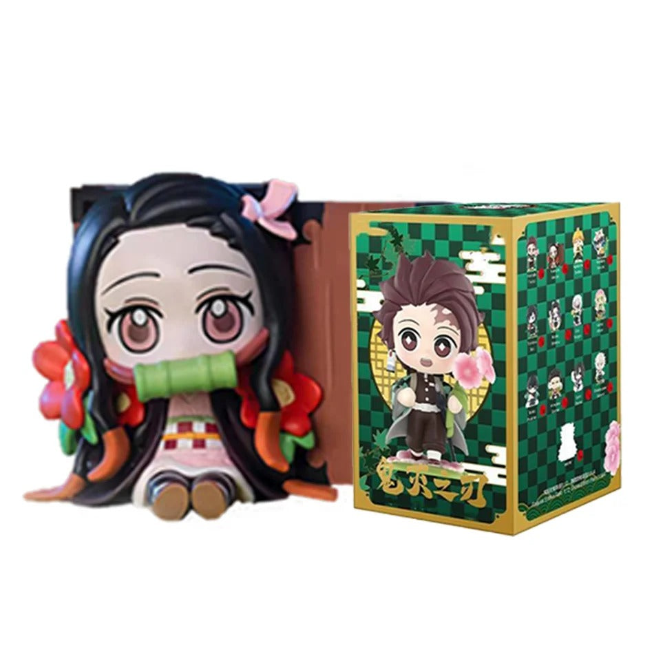 Demon Slayer Blind Box Figure | 10cm PVC Anime Character – Kimetsu no Yaiba Gift